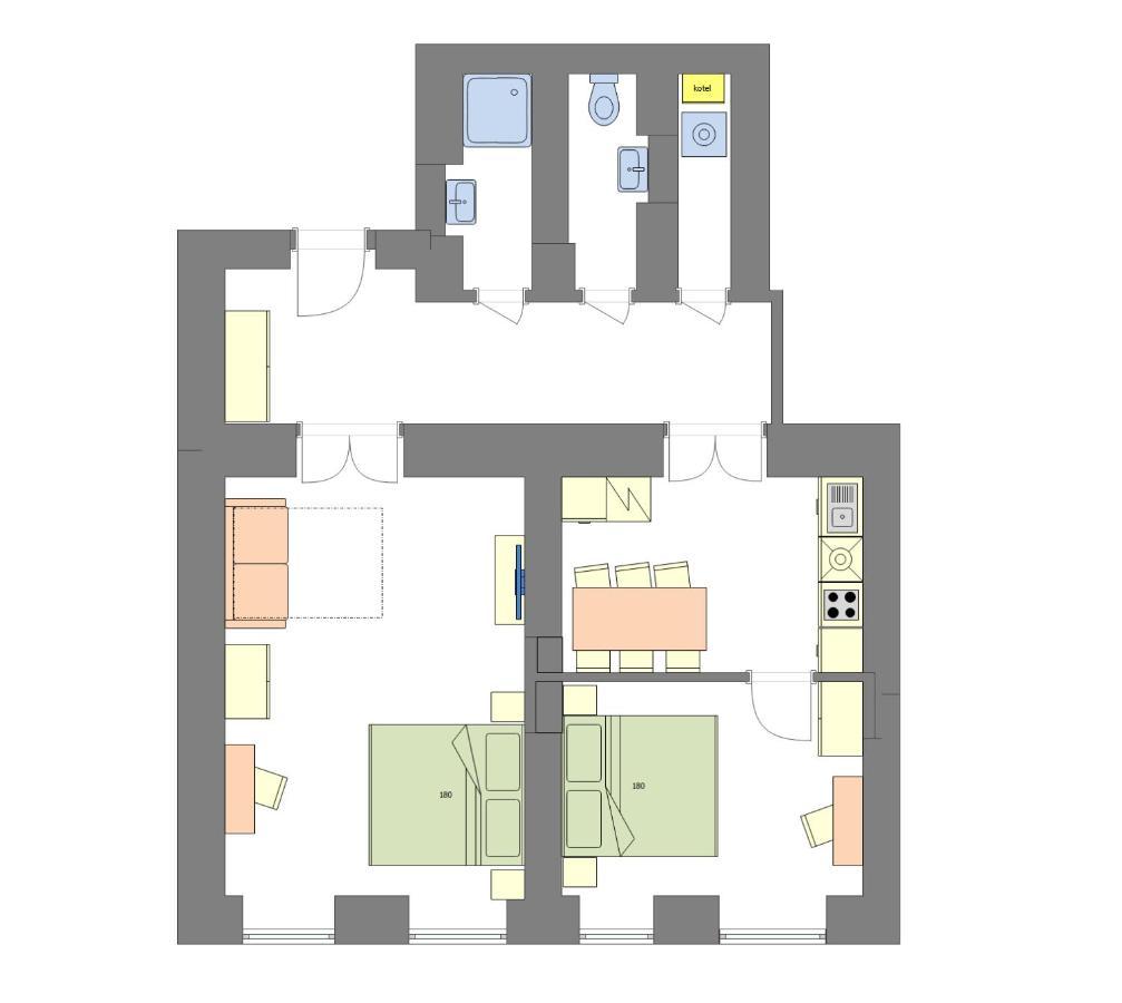 Modern And Spacious Apartments In City Center Prag Exterior foto